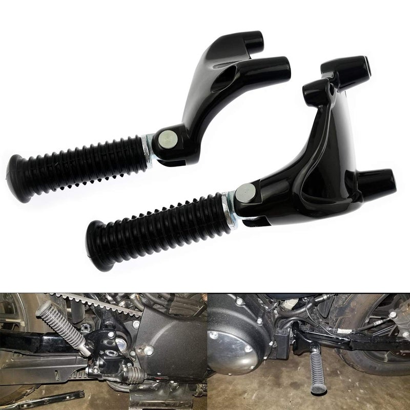 HDBUBALUS Motorcycle Rear Passenger Foot Pegs Footpegs Foot Rests Pedal & Mount Fit for Harley Sportster Iron XL 883 1200 Forty Eight Seventy Two 2014-2022 - Image 2